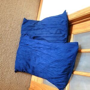 Pillow target shams navy blue two standard bed quilt textured set polyester